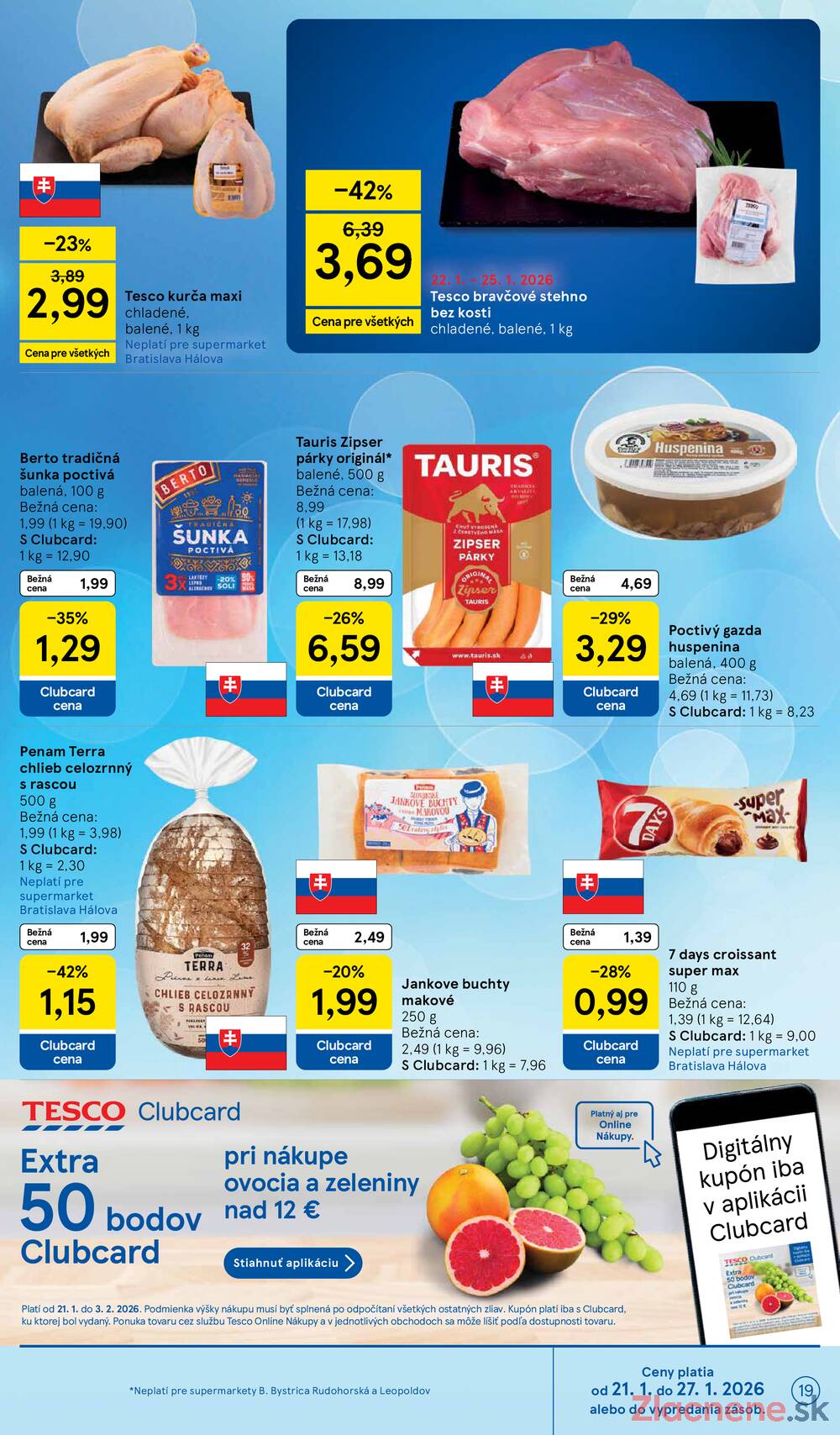 Tesco supermarkety od 21.1. do 27.1.2026