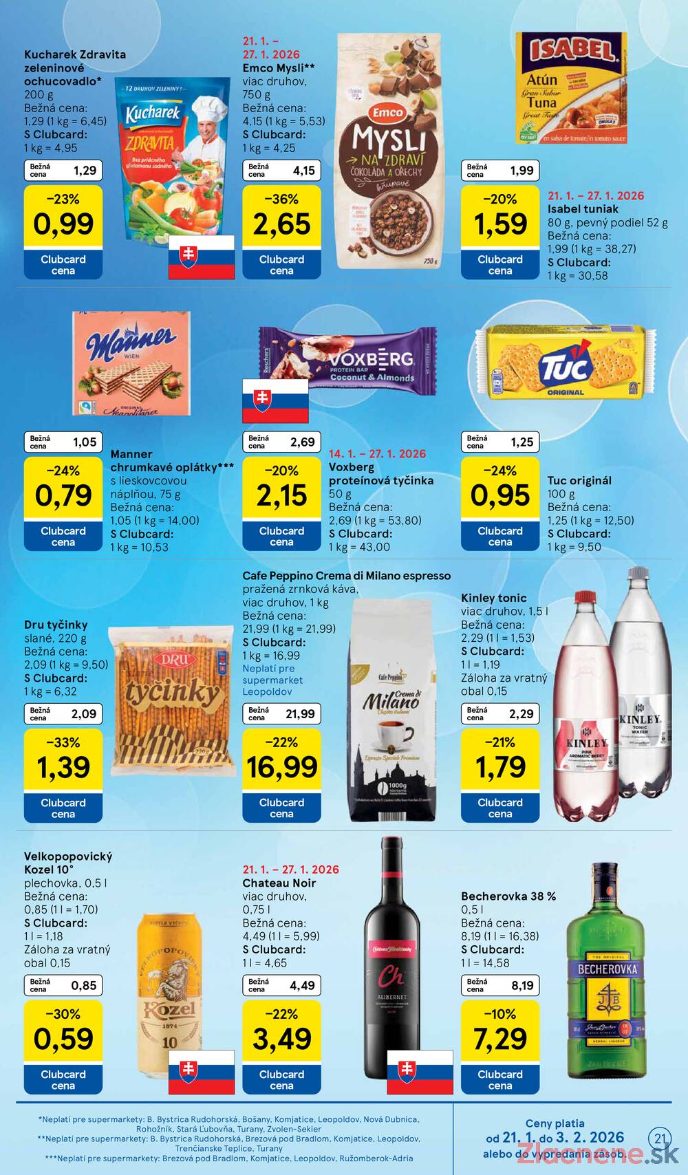 Tesco supermarkety od 21.1. do 27.1.2026
