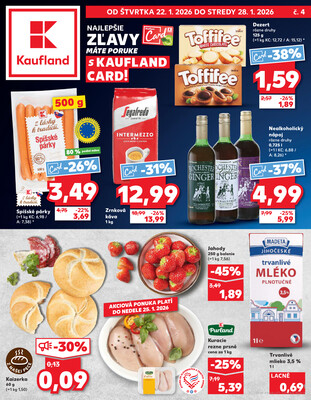 Leták Kaufland 22.1. - 28.1. - Kaufland Bratislava - Avion (Ivanská cesta)