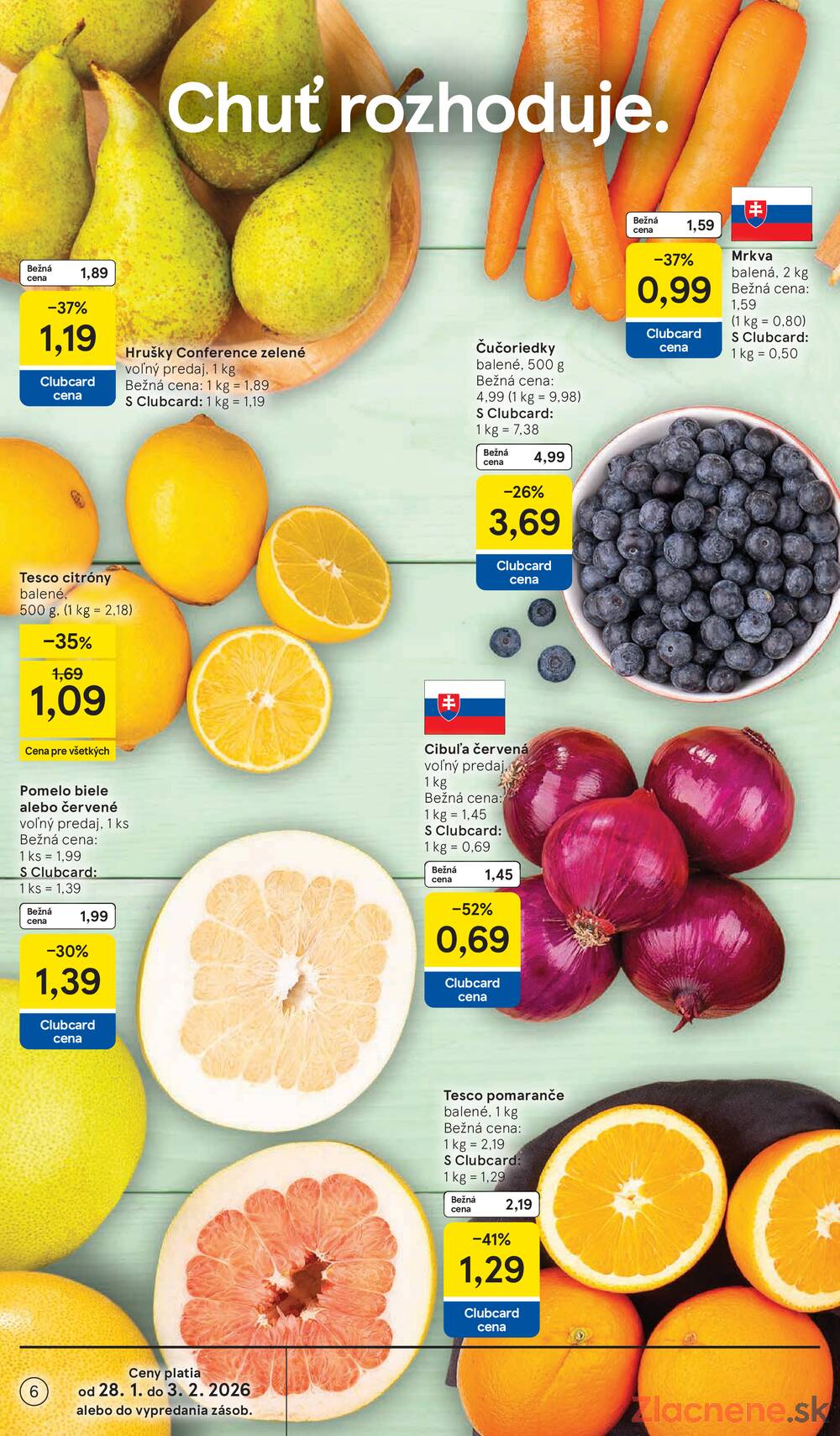 Tesco supermarkety od 28.1. do 3.2.2026