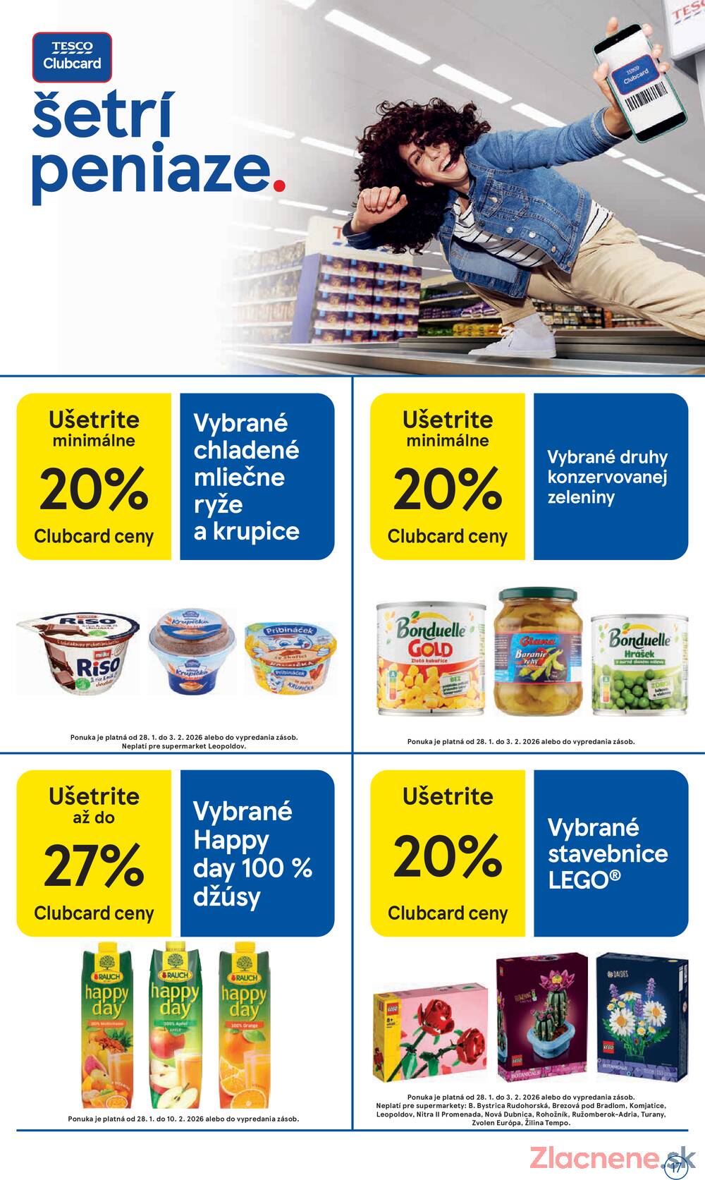 Tesco supermarkety od 28.1. do 3.2.2026