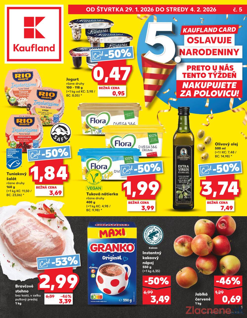 Leták Kaufland - Kaufland 29.1. - 4.2. - Kaufland Bratislava Danubia – Panónska cesta - strana 1