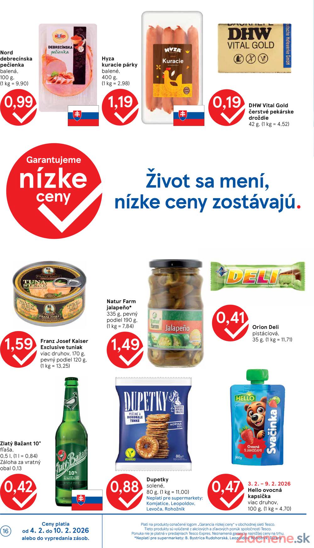 Tesco supermarkety od 4.2. do 10.2.2026