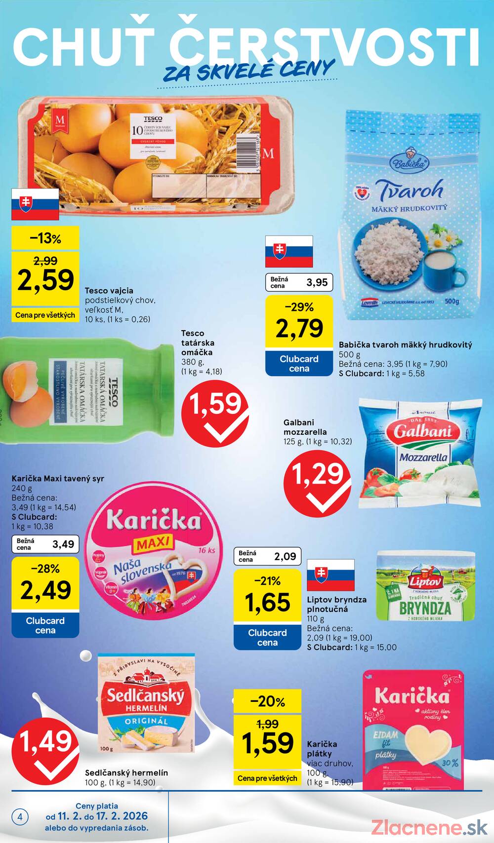 Tesco supermarkety od 11.2. do 17.2.2026