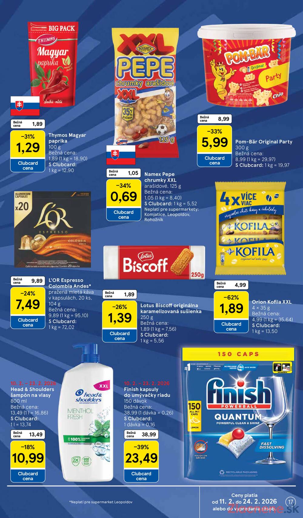 Tesco supermarkety od 11.2. do 17.2.2026