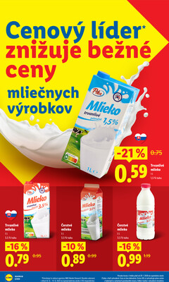 Leták Lidl Cenový lídr do 15.2.