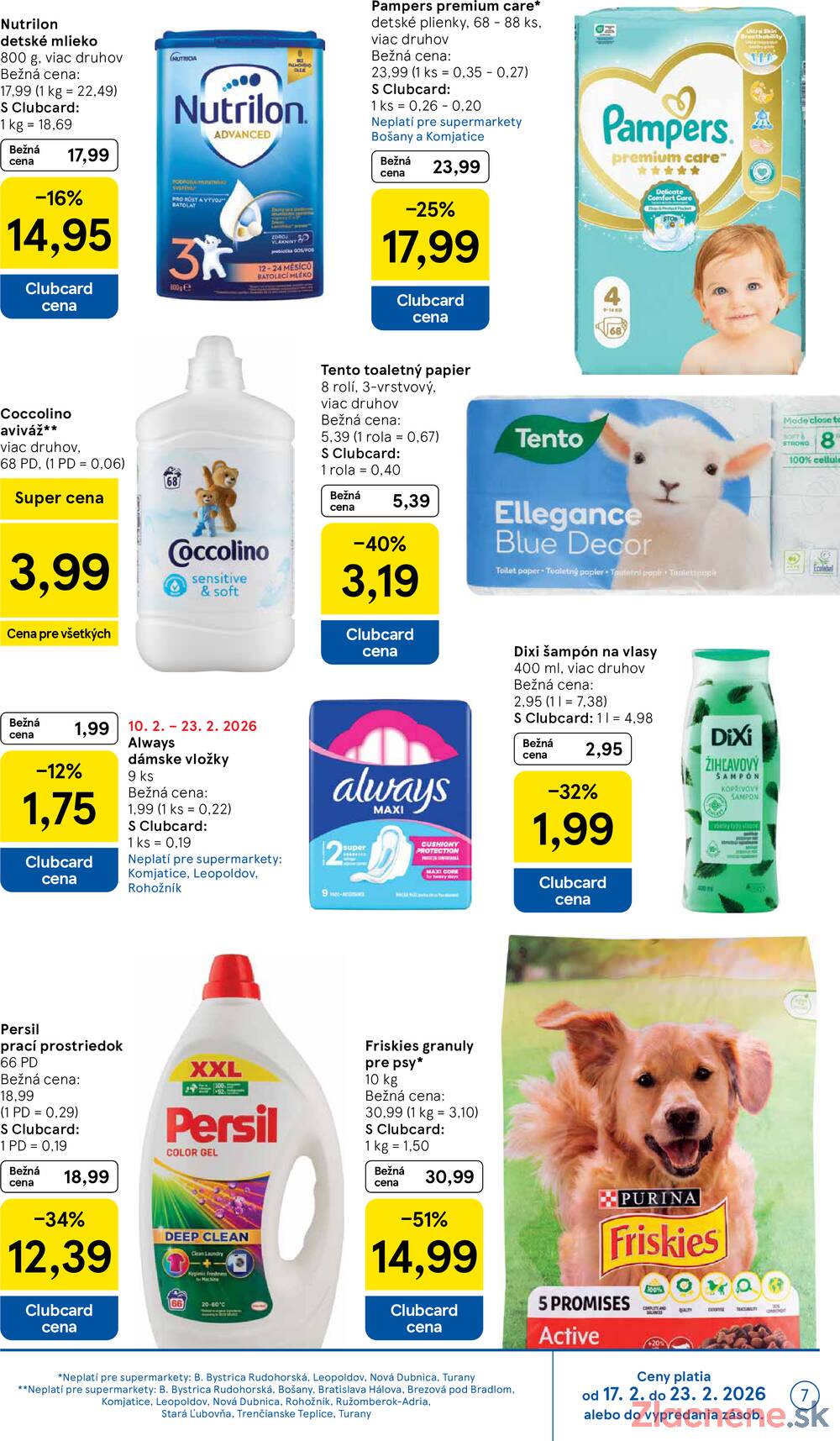 Tesco supermarkety od 18.2. do 24.2.2026