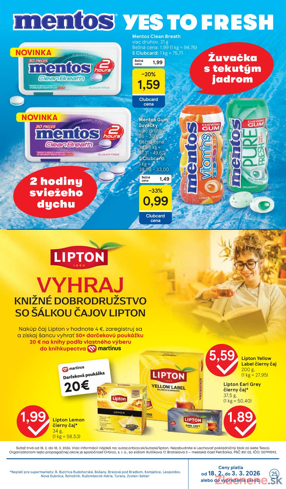 Tesco supermarkety od 18.2. do 24.2.2026