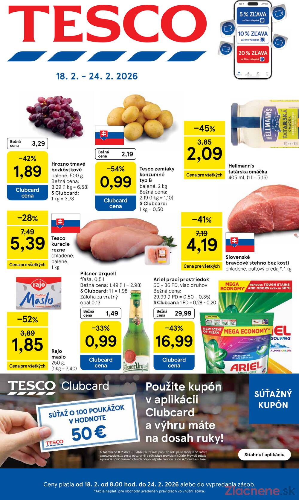 Leták Tesco - Tesco malé hypermarkety od 18.2. do 24.2.2026 - strana 1