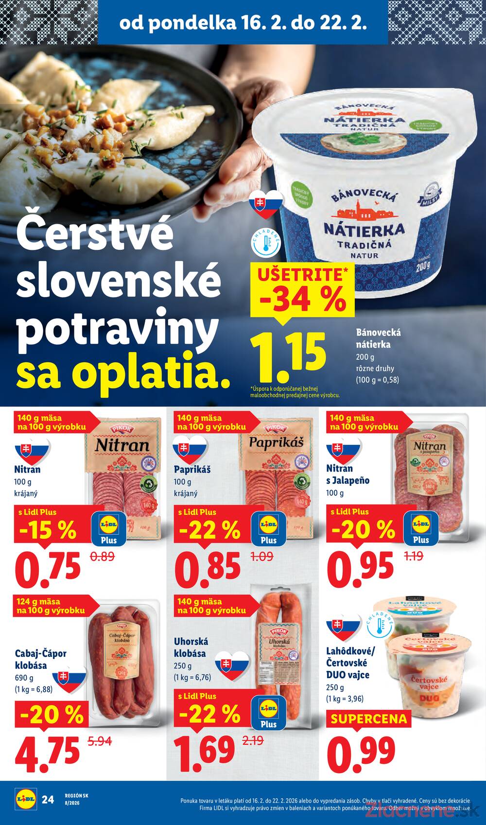 Lidl Štvrtok do 22.2.