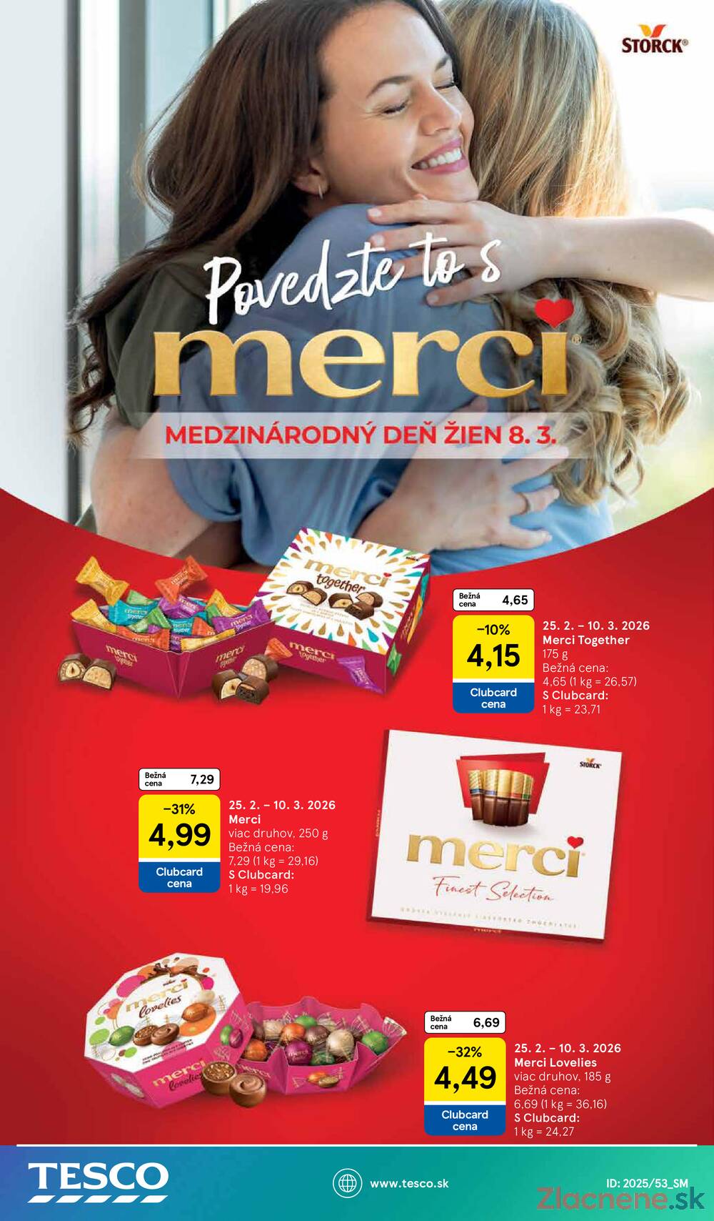 Tesco supermarkety od 25.2. do 3.3.2026