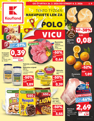 Leták Kaufland 26.2. - 4.3. - Kaufland Martin-Podhaj