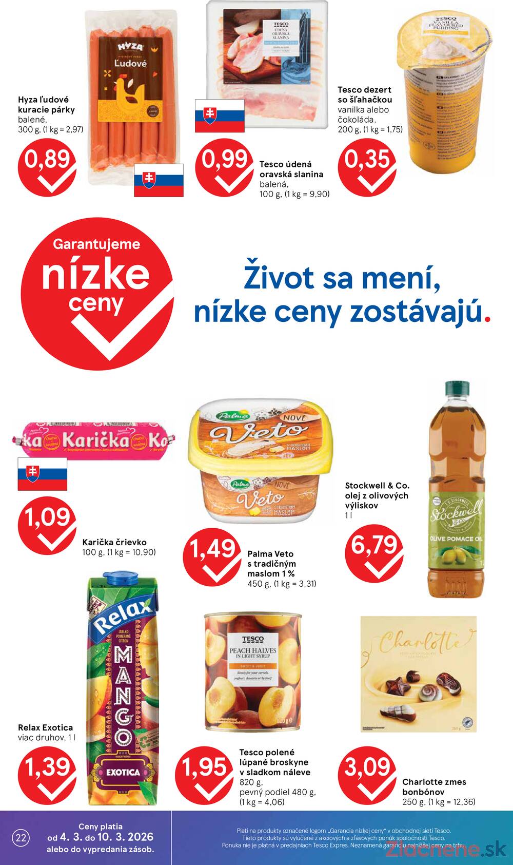 Tesco supermarkety od 4.3. do 10.3.2026