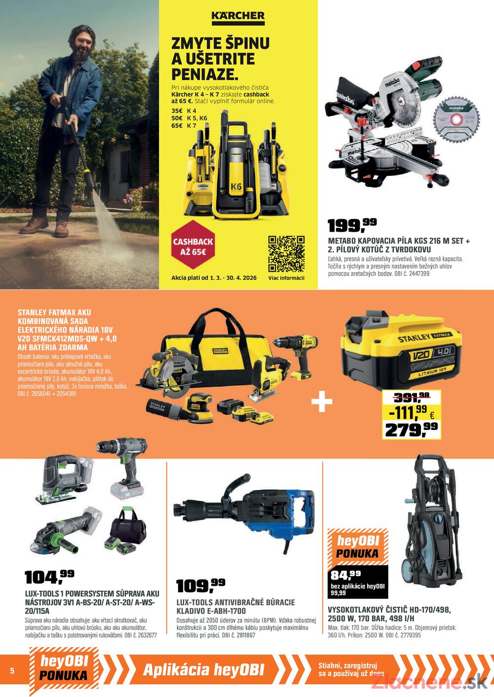 Leták OBI - OBI od 1.3. do 15.3.2026 - strana 6 Leták OBI - OBI od 1.3. do 15.3.2026 - strana 6