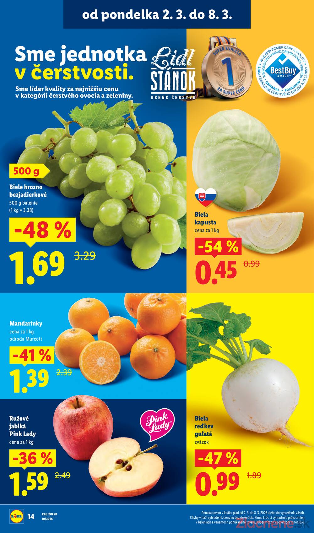 Lidl Pondělok 2.3. - 8.3.