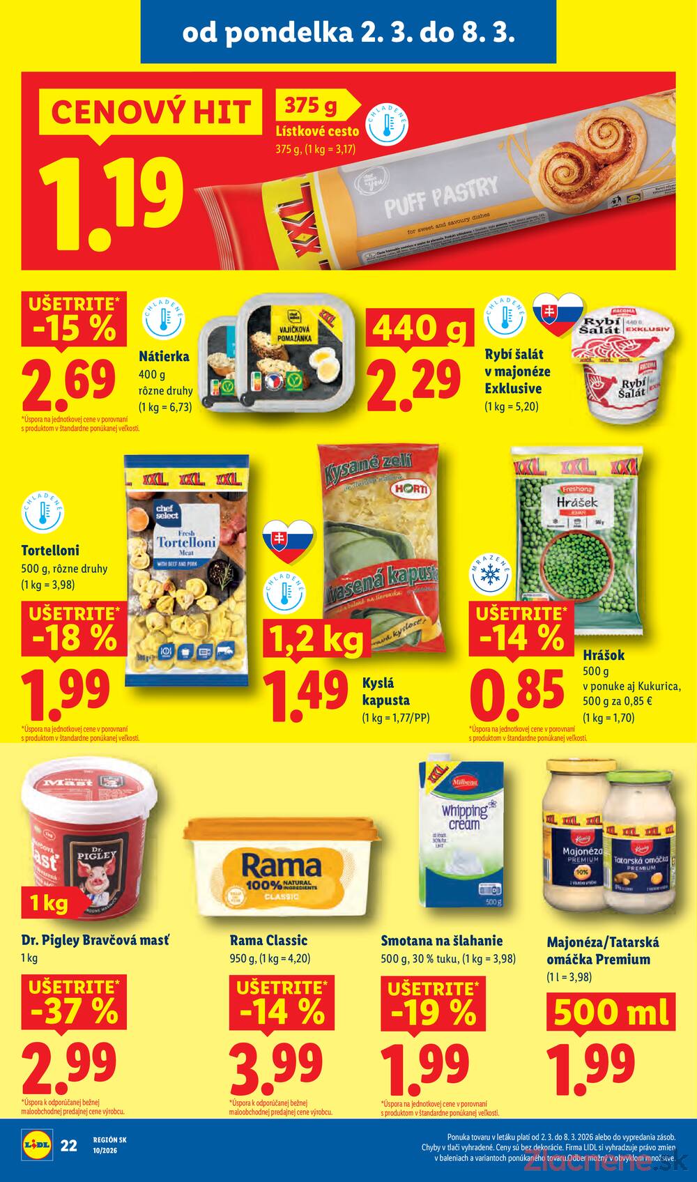 Lidl Pondělok 2.3. - 8.3.