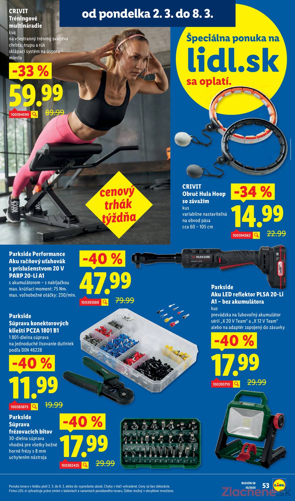 Lidl Pondělok 2.3. - 8.3.