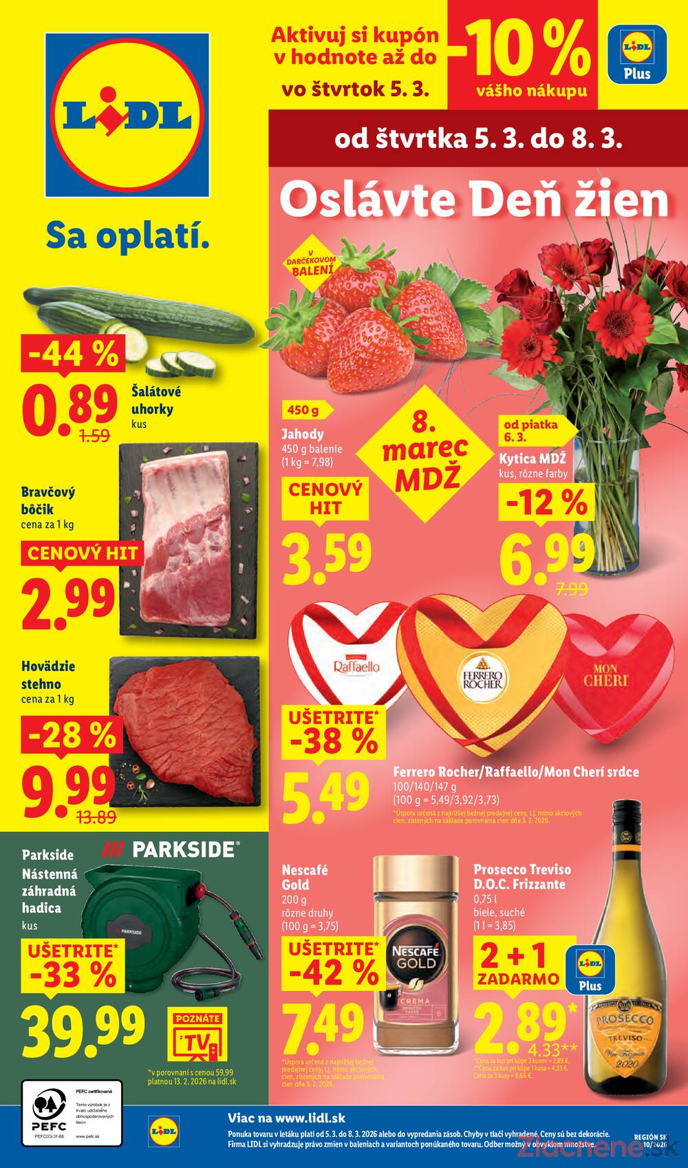 Lidl Pondělok 2.3. - 8.3.