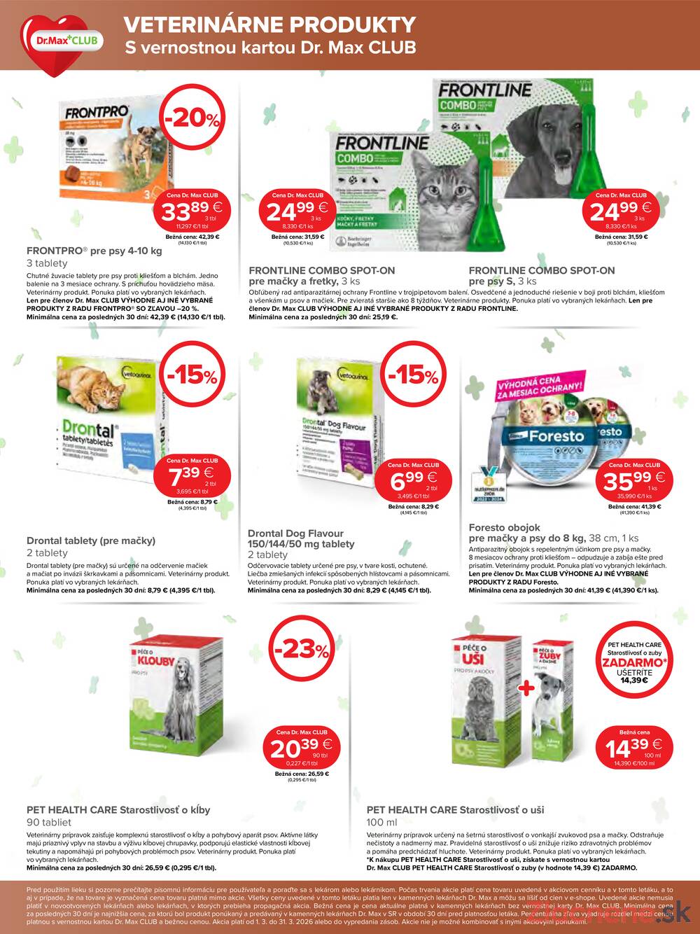 Leták Dr.Max - Dr.Max do 31.3. - strana 15