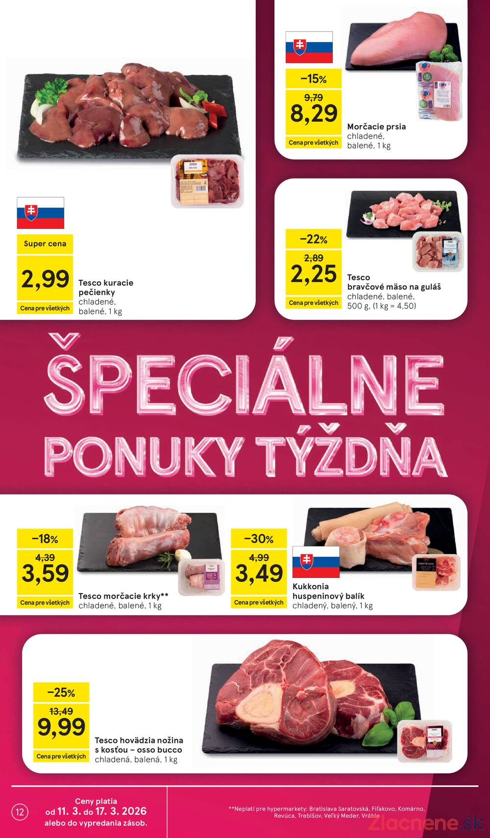 Leták Tesco - Tesco malé hypermarkety 11.3. - 17.3. - strana 12
