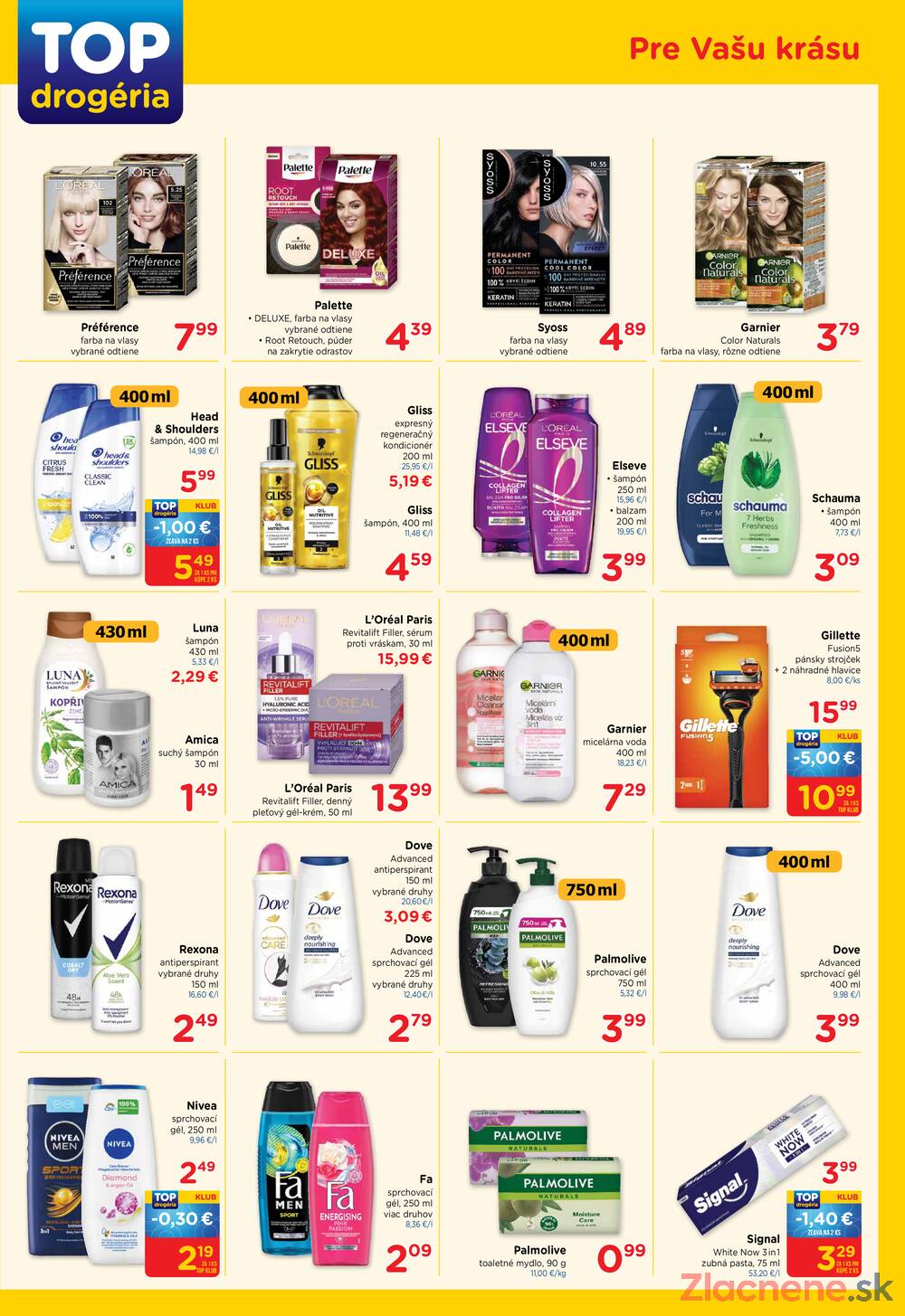 TOP drogerie do 18.3.
