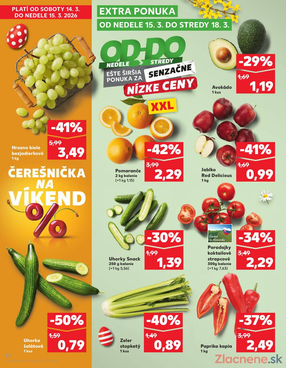 Kaufland 12.3. - 18.3. - Kaufland (Harmincova, Bratislava - Dúbravka)