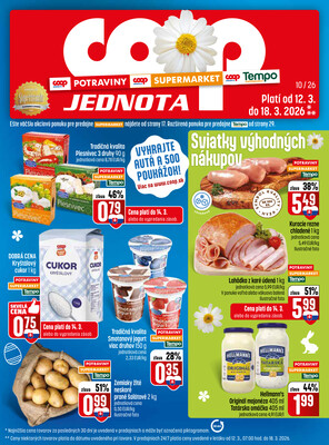 leták COOP Jednota Slovensko