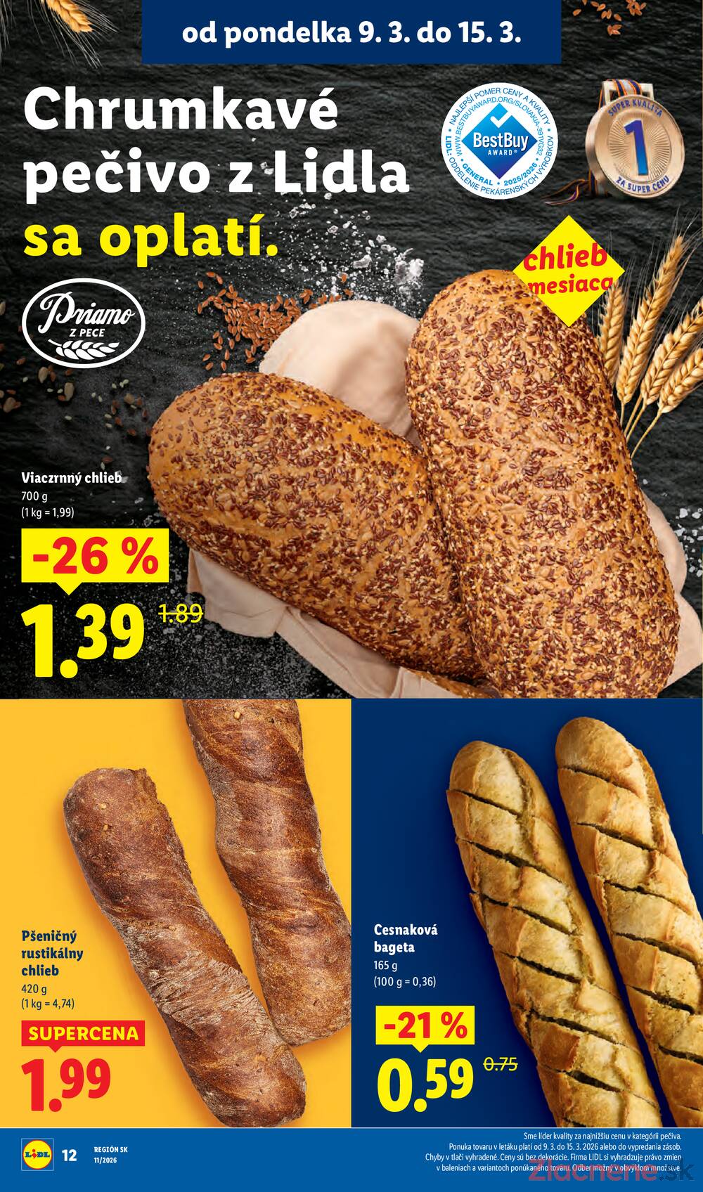 Lidl Štvrtok 12.3. - 15.3.