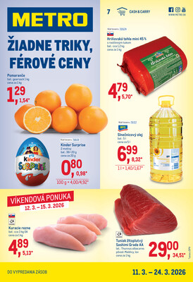 leták METRO