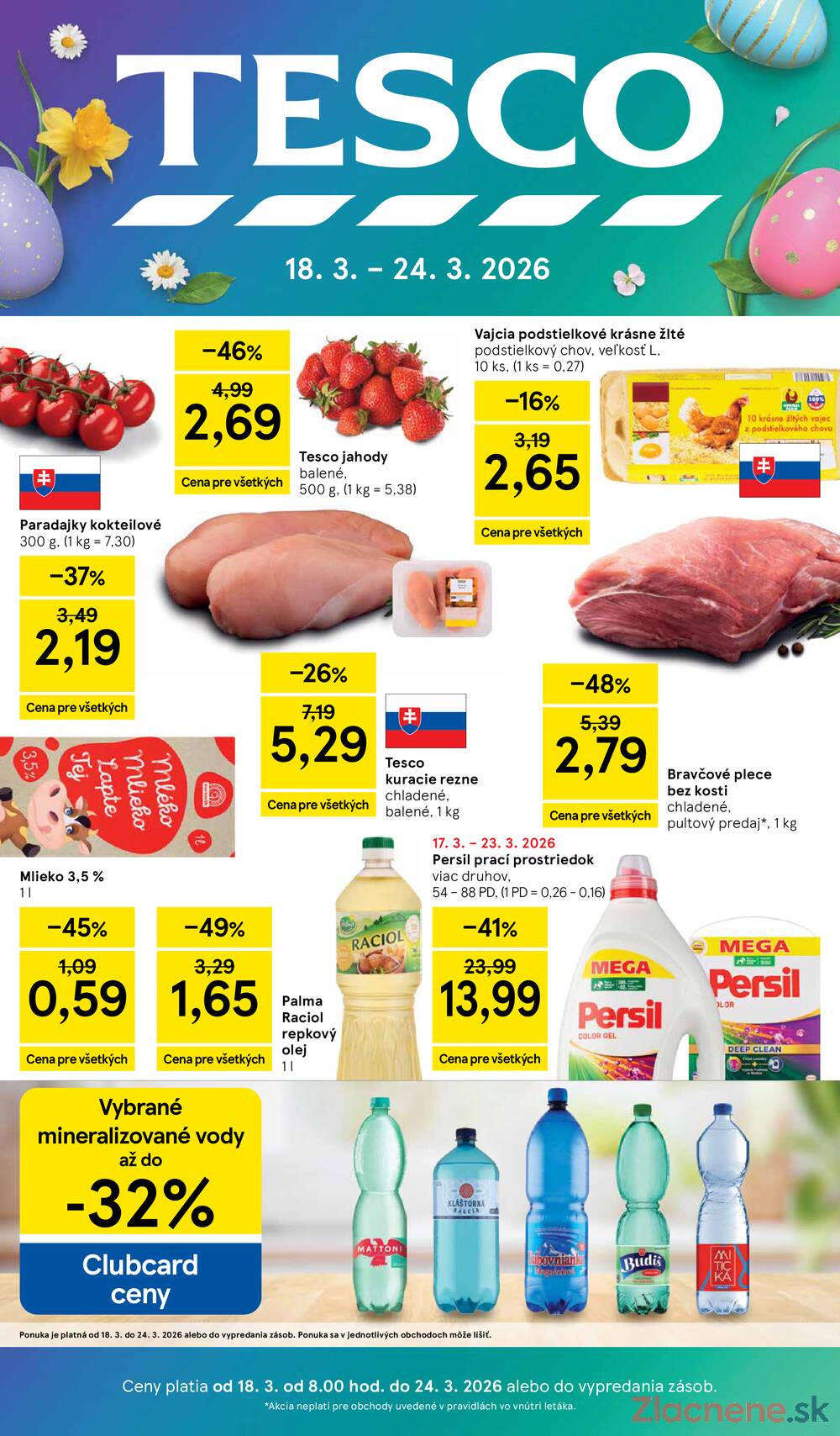 Leták Tesco - Tesco malé hypermarkety 18.3. - 24.3. - strana 1