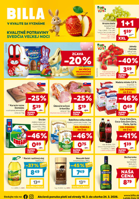 Leták BILLA od 18.3. do 24.3.2026