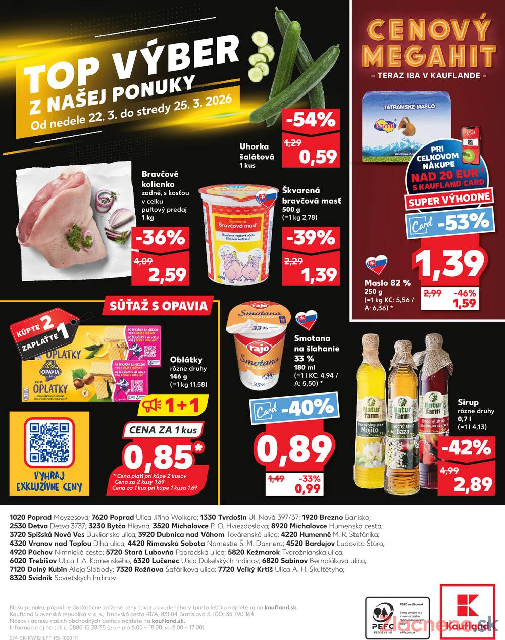 Leták Kaufland - Kaufland 19.3. - 25.3. - Kaufland Michalovce (Humenská cesta) - strana 74