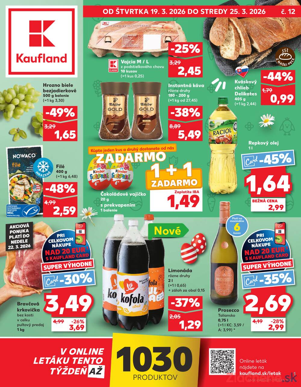 Kaufland 19.3. - 25.3. - Kaufland Bratislava - Avion (Ivanská cesta)