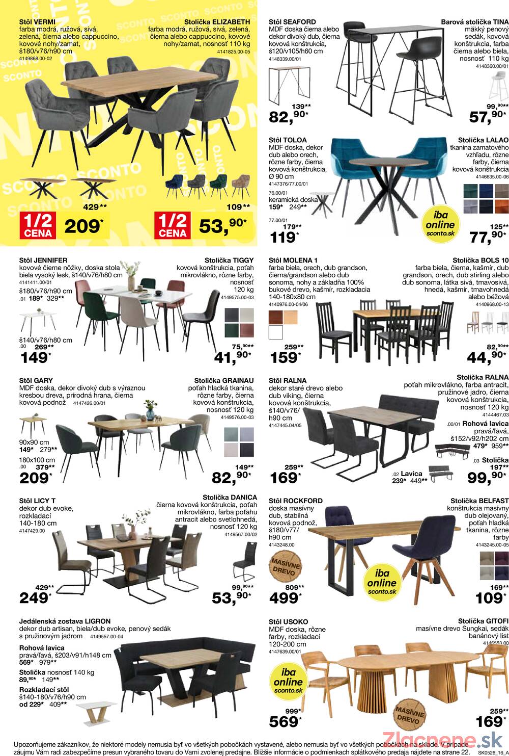 Leták SCONTO nábytok - Sconto nábytok od 25.3. do 21.4.2026 - strana 16 Leták SCONTO nábytok - Sconto nábytok od 25.3. do 21.4.2026 - strana 16