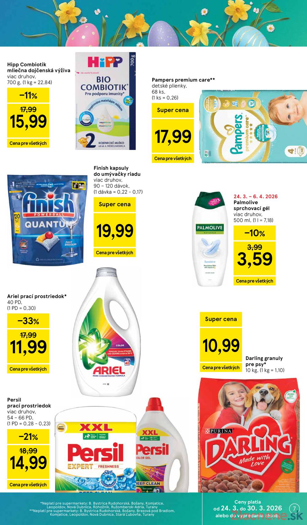 Tesco supermarkety od 25.3. do 30.3.2026