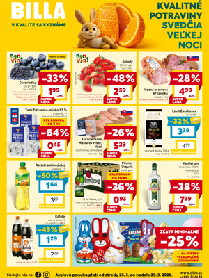 Leták BILLA od 25.3. do 31.3.2026