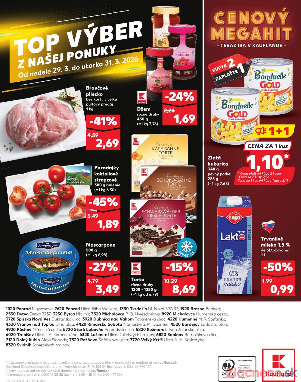 Kaufland 26.3. - 31.3. - Kaufland Trebišov