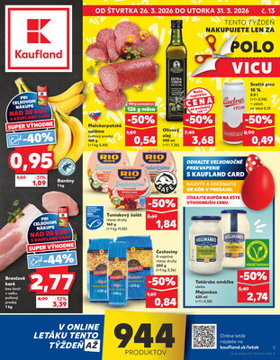 Leták Kaufland 26.3. - 31.3. - Kaufland Zlaté Moravce