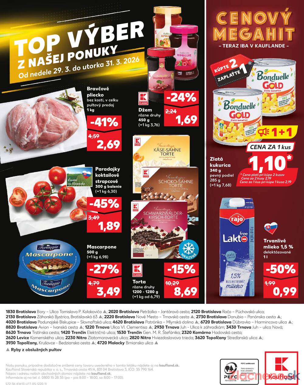 Kaufland 26.3. - 31.3. - Kaufland Trnava - Nová ul.