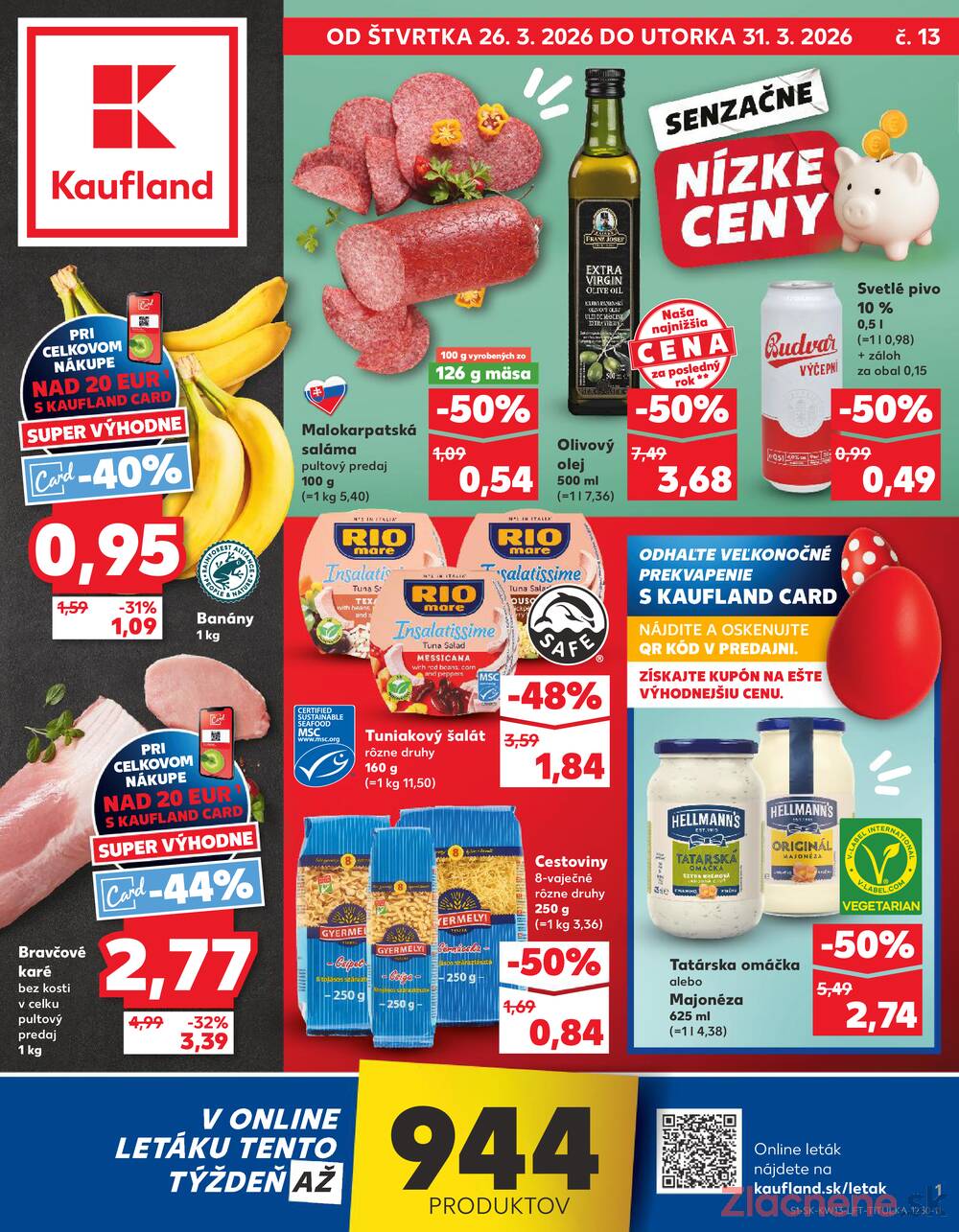 Leták Kaufland - Kaufland 26.3. - 31.3. - Kaufland Nové Zámky - strana 1