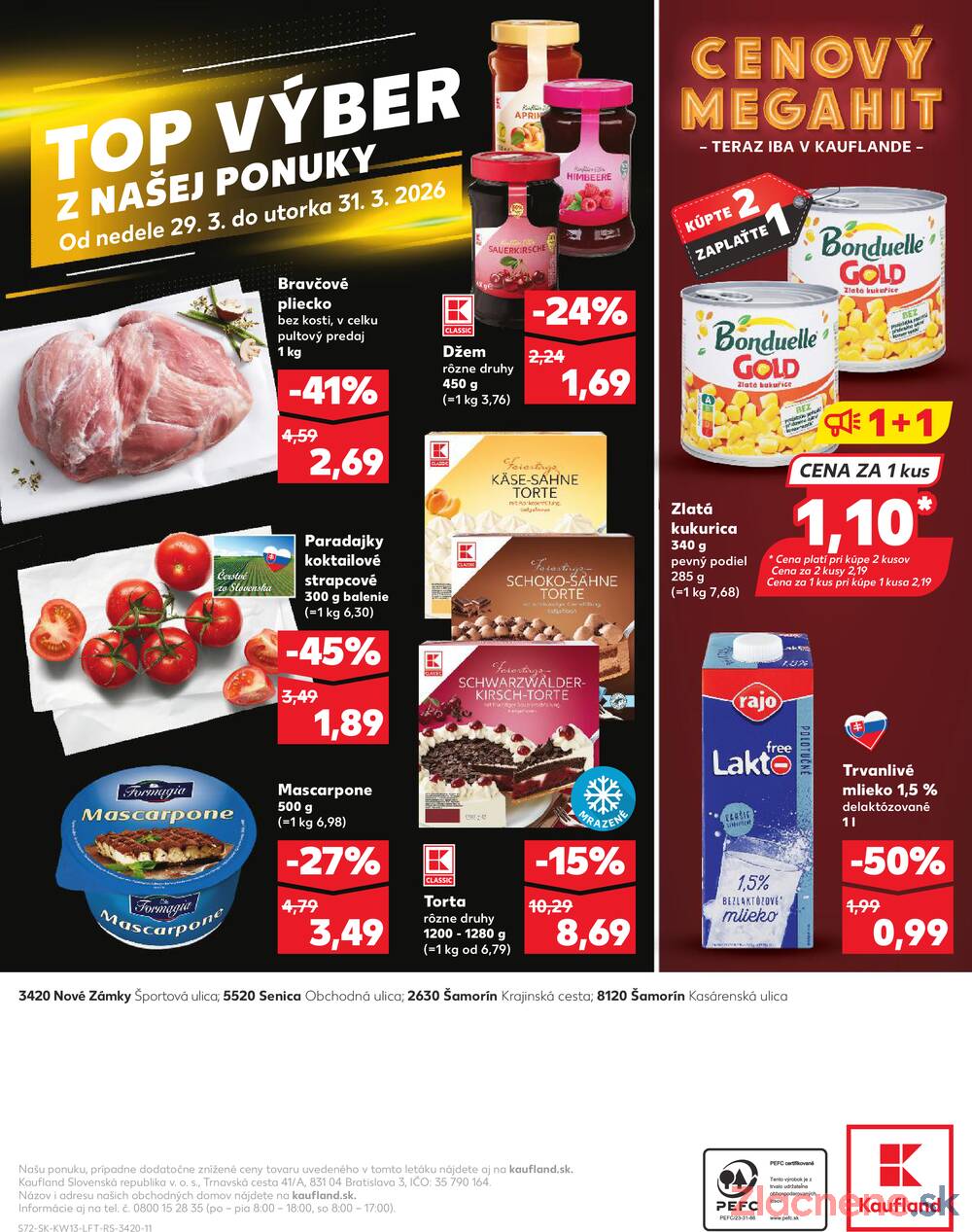 Leták Kaufland - Kaufland 26.3. - 31.3. - Kaufland Nové Zámky - strana 72