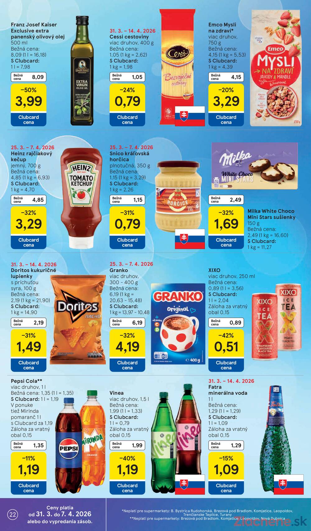 Leták Tesco - Tesco supermarkety od 31.3. do 7.4.2026 - strana 22
