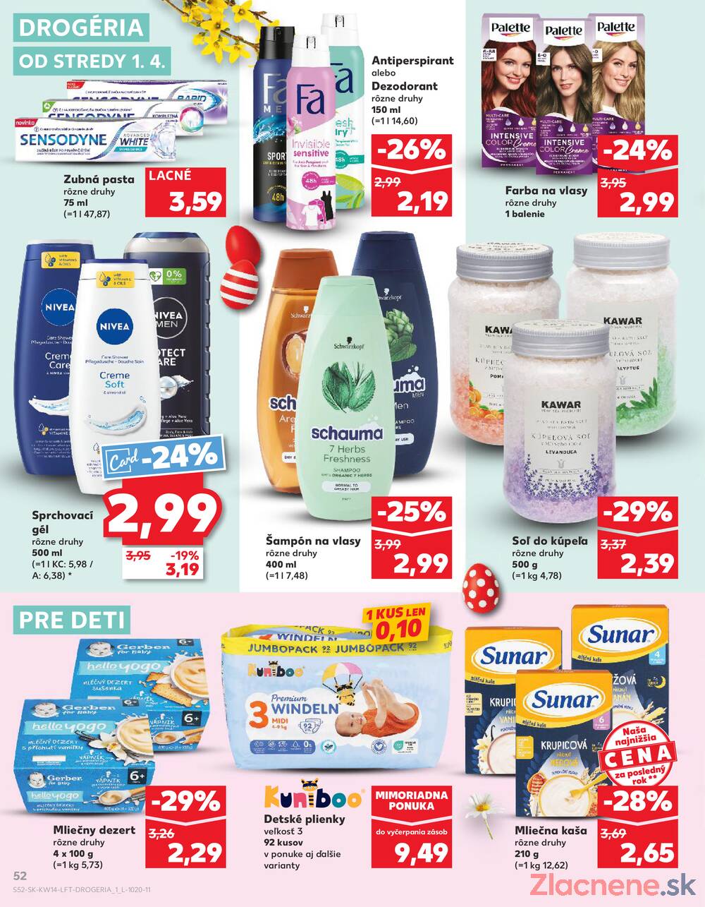 Leták Kaufland - Kaufland 1.4. - 8.4. - Kaufland Michalovce - strana 52 Leták Kaufland - Kaufland 1.4. - 8.4. - Kaufland Michalovce - strana 52