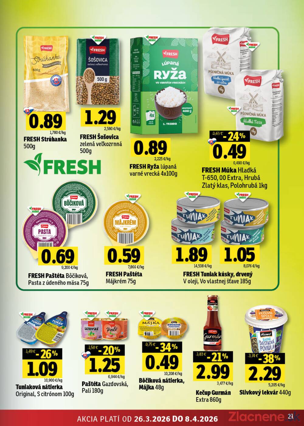 Leták Fresh - Fresh do 8.4. - strana 21