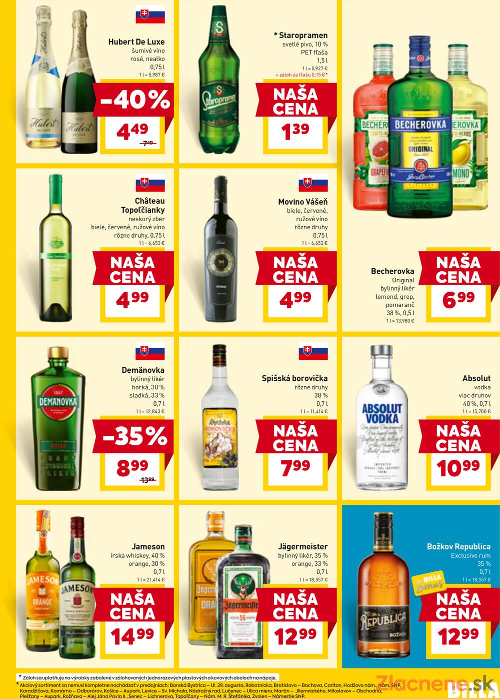 BILLA od 30.3. do 6.4.2026