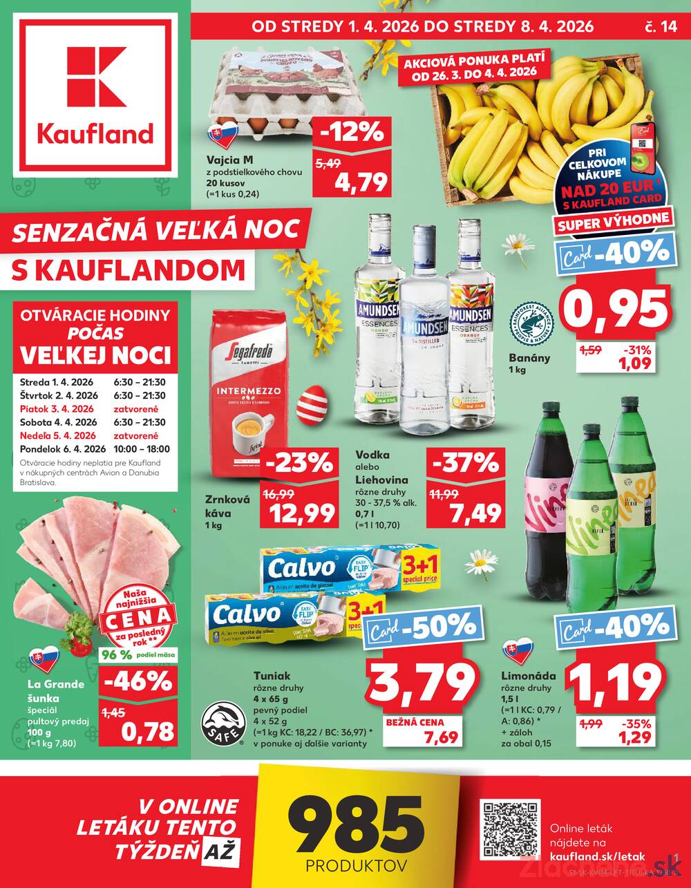 Leták Kaufland - Kaufland 1.4. - 8.4. - Kaufland Zvolen Zapad-Teplicky - strana 1