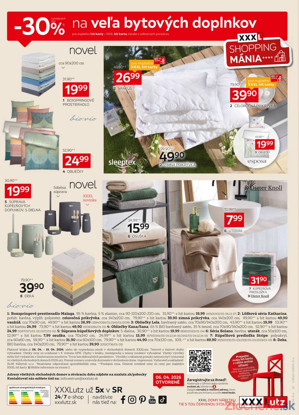 Leták XXXLutz - XXXlutz od 6.4. do 19.4.2026 - strana 12