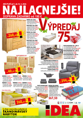 leták IDEA nábytok