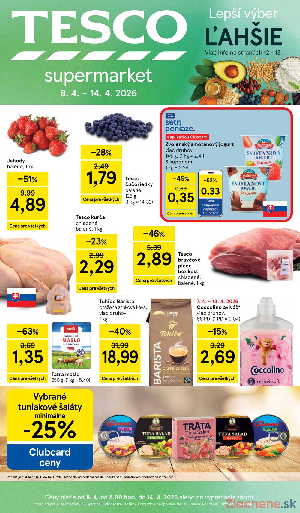 Leták Tesco - Tesco supermarkety od 8.4. do 14.4.2026 - strana 1 Leták Tesco - Tesco supermarkety od 8.4. do 14.4.2026 - strana 1