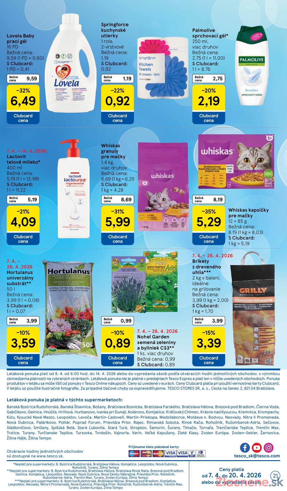 Tesco supermarkety od 8.4. do 14.4.2026